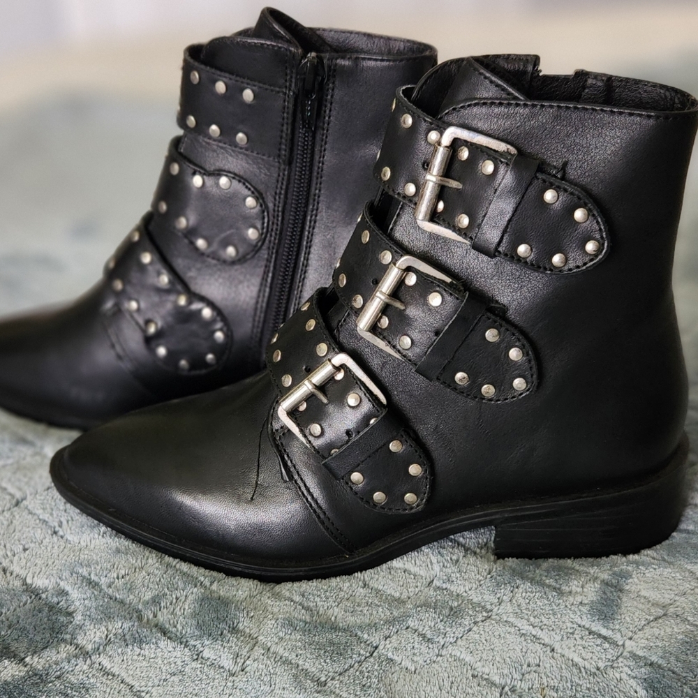 NWOT Steven by Steven Madden Harmon Leather Boots - Picture 6 of 11